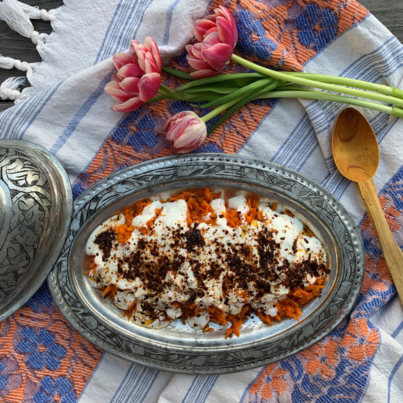 APPETIZER: Sautéed Carrots & Garlic Yogurt Sauce