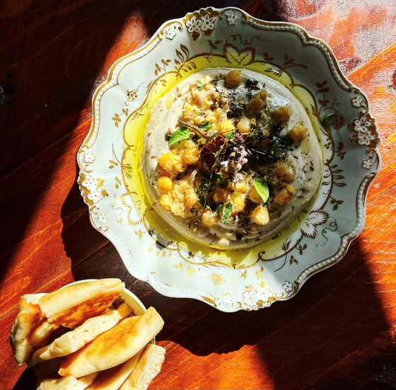 SIDE DISH: Garlic Zaatar Hummus
