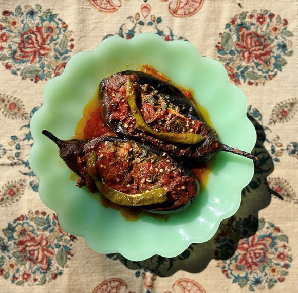 MAIN DISH: Karniyarik (Stuffed Eggplant)